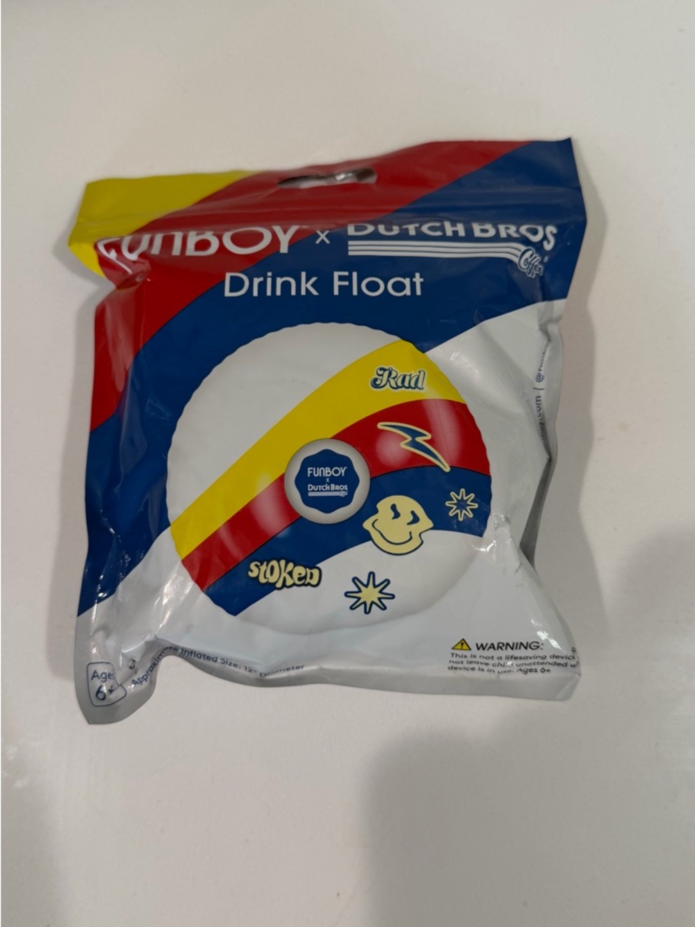 Dutch Bros Merch 2025 FUNBOY x Dutch Bros Drink Float Inflatable Cup Holder
